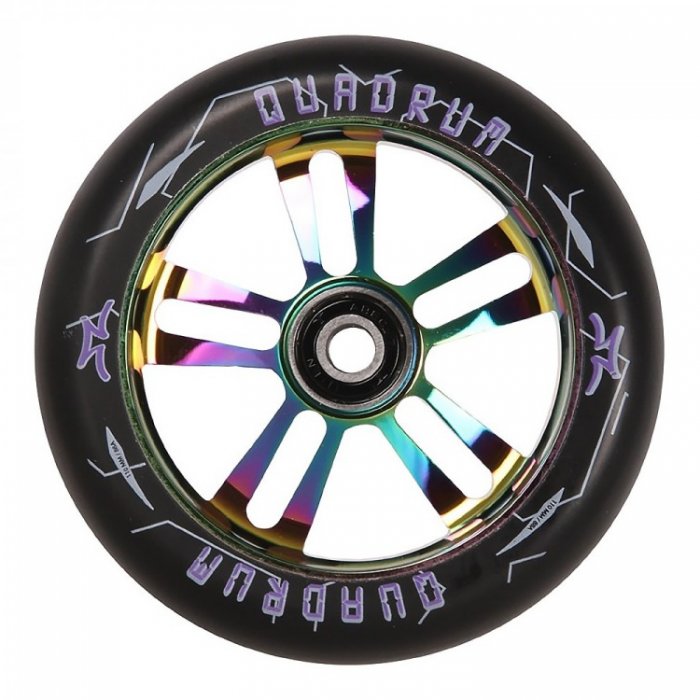 Roata Trotineta AO Quadrum 10 stars 110mm oilslick + Abec 7