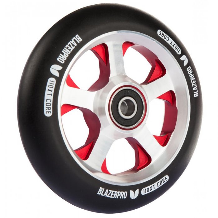 Roata trotineta Blazer XT Core 110mm negru/rosu/argintiu + Abec 9