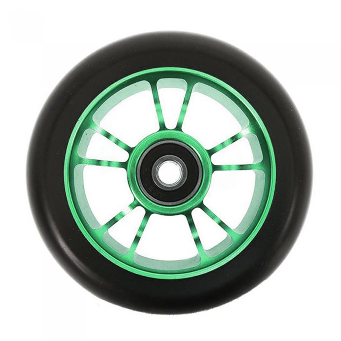 Roata Trotineta Blunt 10 Spokes 100mm + Abec 9 Green - Click Image to Close