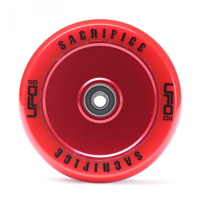 Roata Trotineta Sacrifice UFO 110mm + Abec 11 red/red