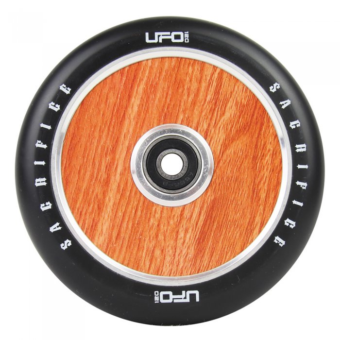 Roata Trotineta Sacrifice UFO 120mm + Abec 11 black wood