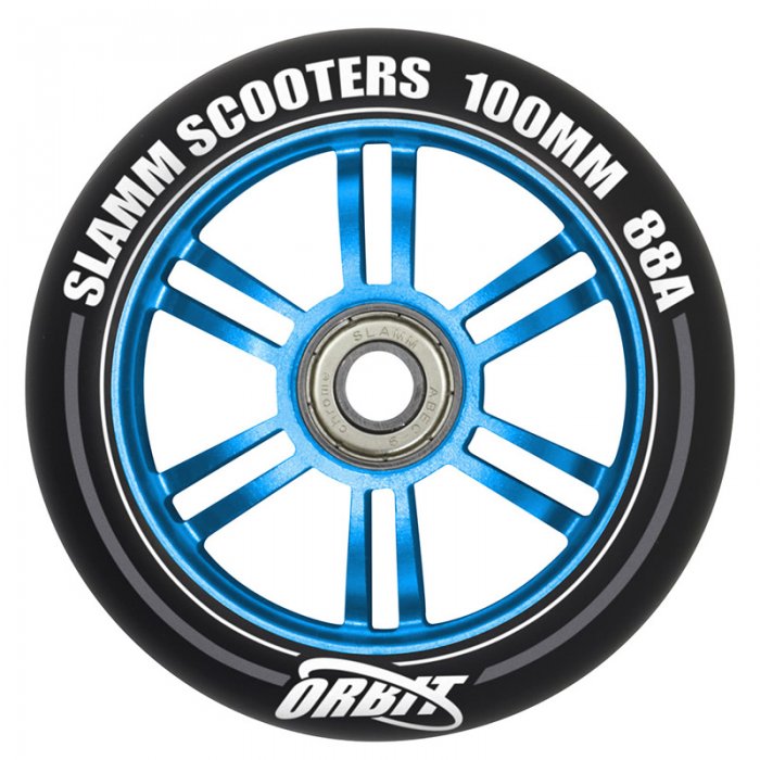 Roata trotineta Slamm Orbit 100mm albastra + Abec 9