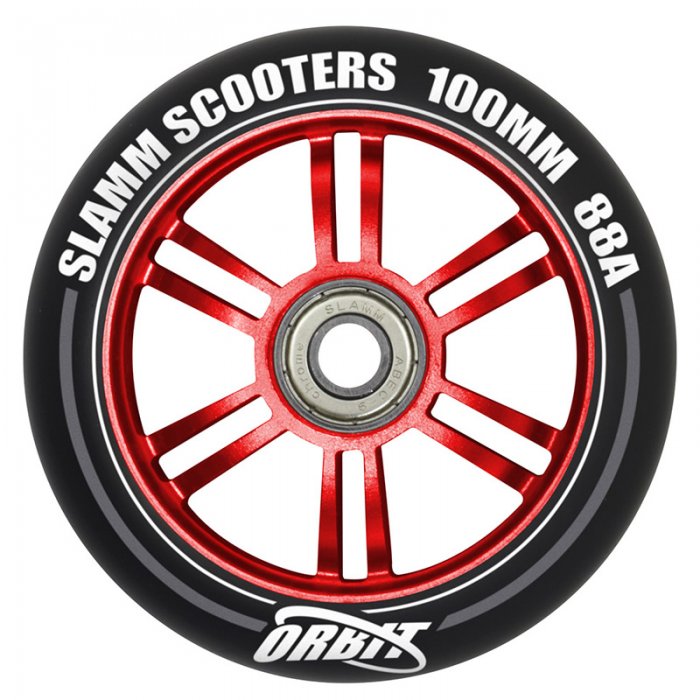 Roata trotineta Slamm Orbit 100mm rosie + Abec 9