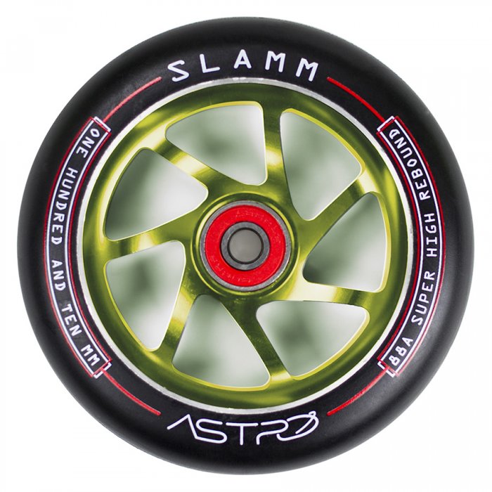 Roata trotineta Slamm Astro 110mm green + Abec 9