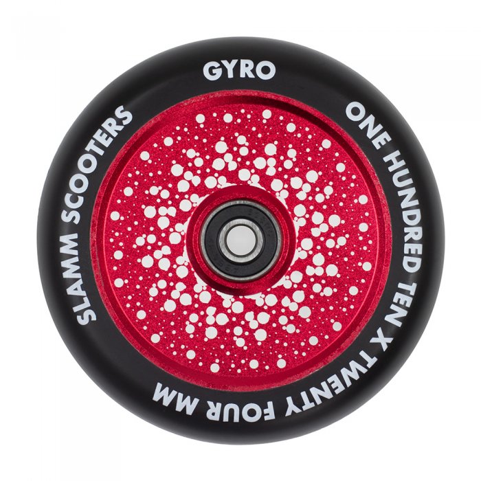 Roata trotineta Slamm 110mm Gyro Hollow Core Red + Abec 9