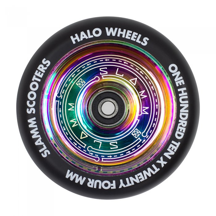 Roata trotineta Slamm 110mm Halo Deep Dish Neochrome + Abec 9