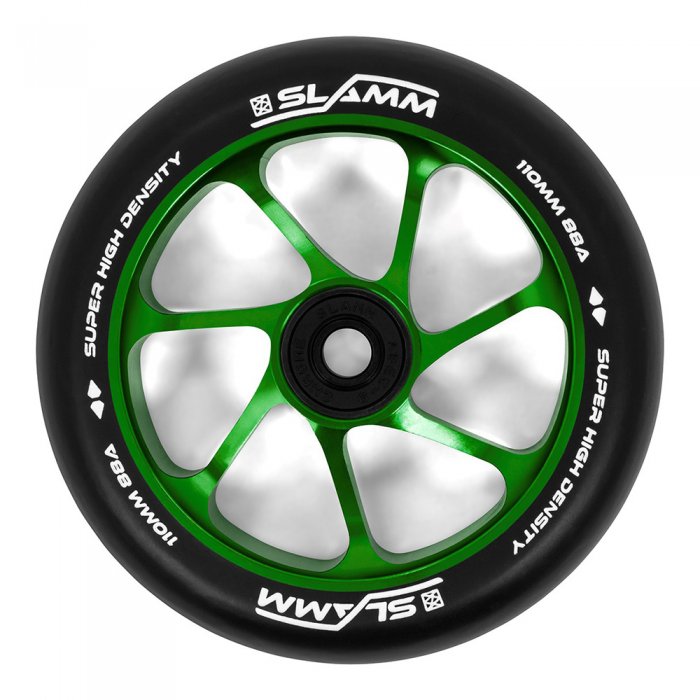 Roata Trotineta Slamm 110mm Team Black/Green + Abec 9