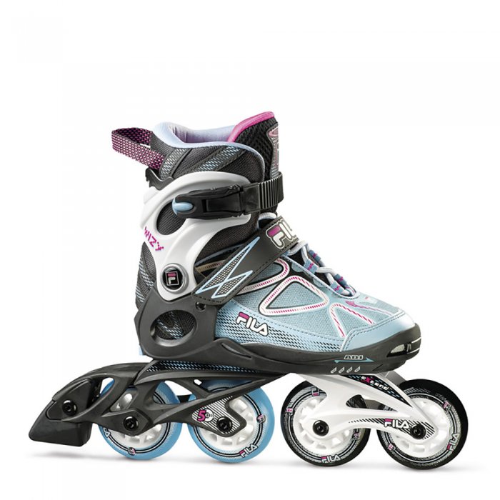 Role copii FILA Wizy Black/Light Blue/Magenta