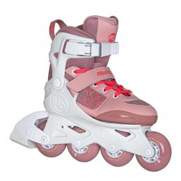 Role copii Powerslide Pale Mauve Kids White/Rose