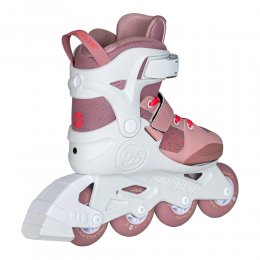 Role copii Powerslide Pale Mauve Kids White/Rose