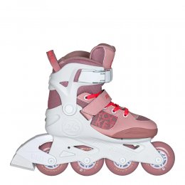 Role copii Powerslide Pale Mauve Kids White/Rose