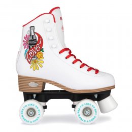 Patine cu rotile Rookie Coca-Cola Love White