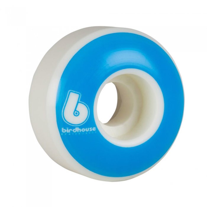 Set 4 roti skateboard Birdhouse B Logo white/blue 51mm