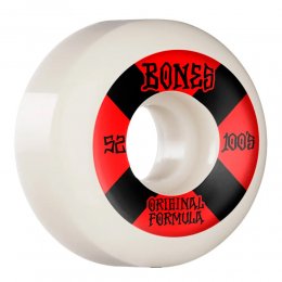 Set 4 roti skateboard Bones 100 No.4 White V5 Sidecut 52mm