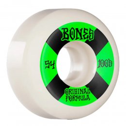 Set 4 roti skateboard Bones 100 No.4 White V5 Sidecut 54mm