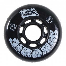 Set 8 Roti FR Street Invaders Negre 72mm/84a