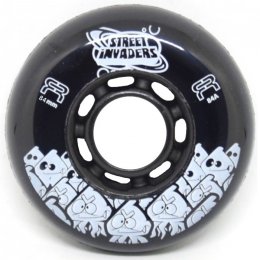 Set 8 Roti FR Street Invaders Negre 84mm/84a