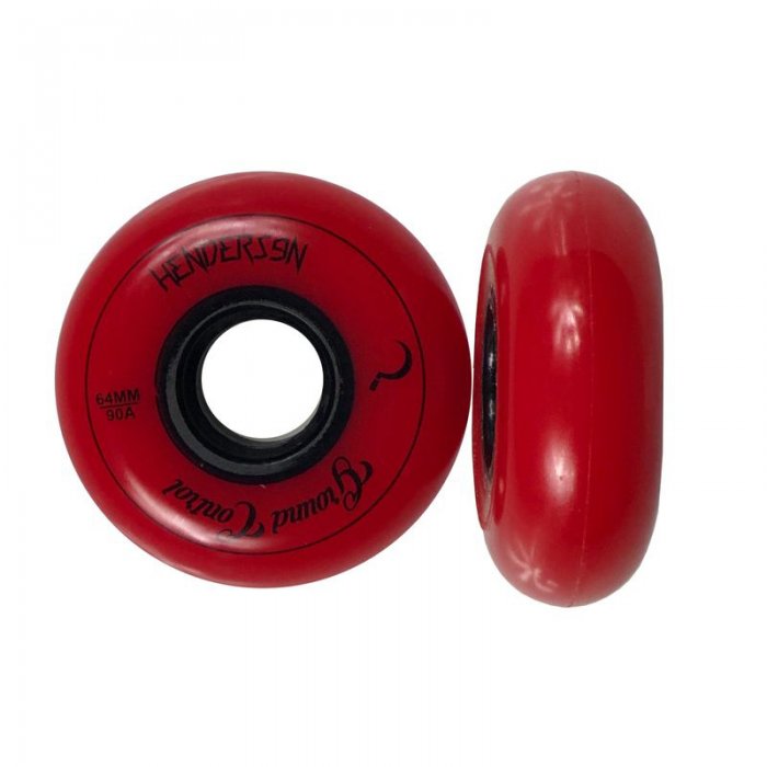 Set 4 Roti Agresive Ground Control Henderson 64mm/90a Red