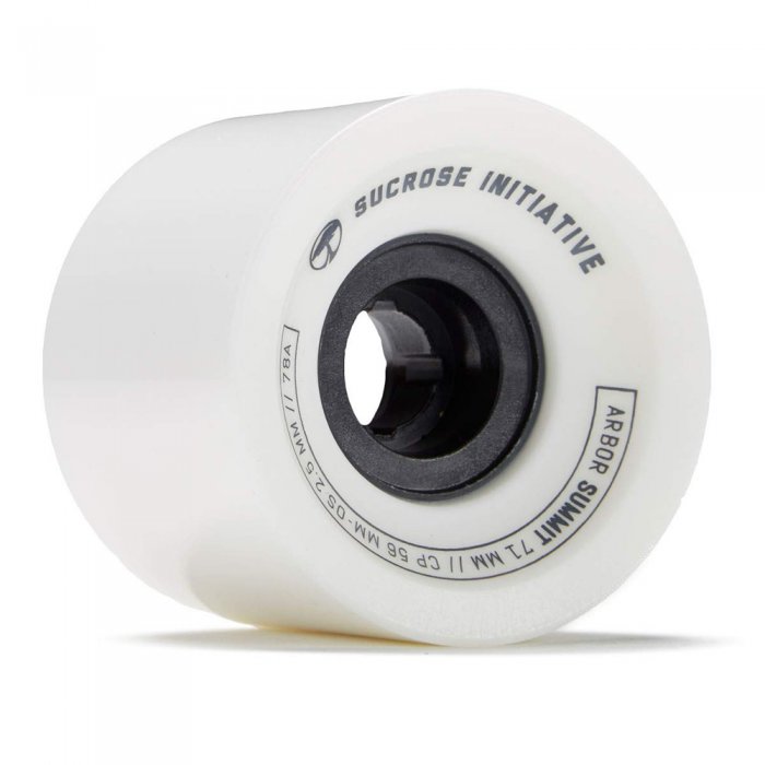 Set 4 roti Longboard Arbor Sucrose Summit 71mm/78A White