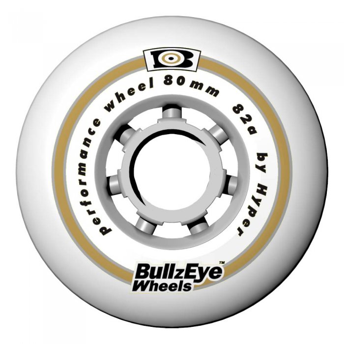 Set 4 Roti Hyper Bullzeye Albe 80mm/82a