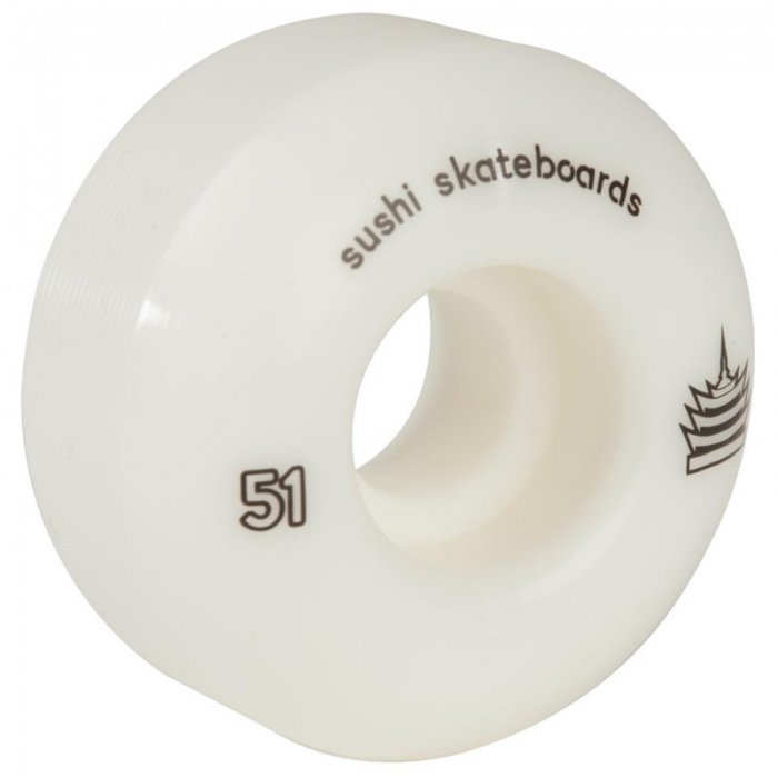 Set 4 Roti Skateboard Sushi Pagoda 51mm/99A albe
