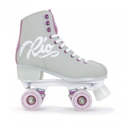 Patine cu rotile Rio Roller Script Grey/Purple