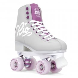 Patine cu rotile Rio Roller Script Grey/Purple