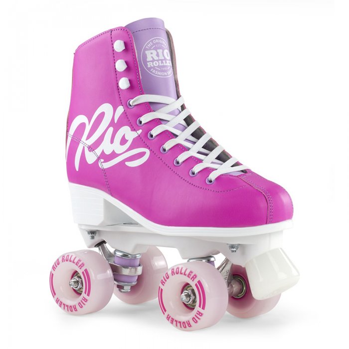 Patine cu rotile Rio Roller Script Pink/Lilac