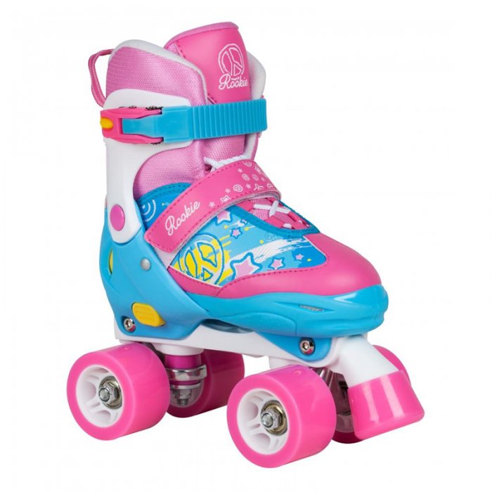 Patine cu rotile Rookie Fab JR blue/pink