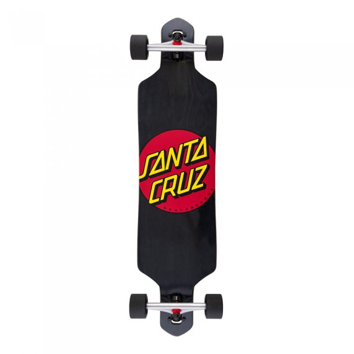 Longboard Santa Cruz Classic Dot Drop Thru Black