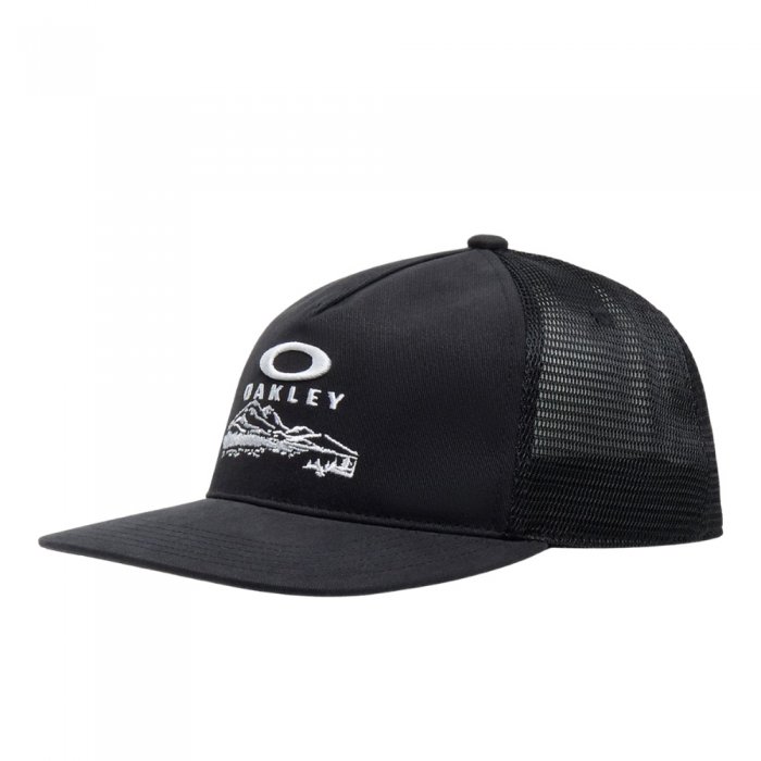 Sapca Oakley Session Trucker Graphic Pitch Black