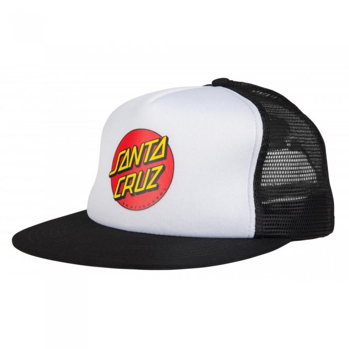 Sapca Santa Cruz Classic Dot Mesh Cap White/Black