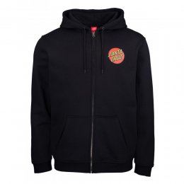 Hanorac Santa Cruz Classic Dot Zip Hood Black