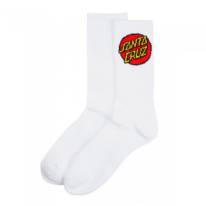 Sosete Santa Cruz Dot Socks White