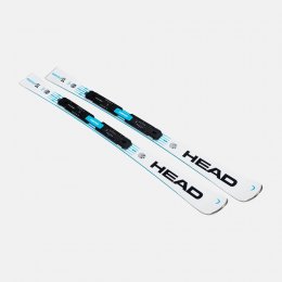 Schiuri Head Worldcup Rebels e-SL Pro White/Speed Blue + legaturi Freeflex 14 Gw 25/26