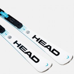 Schiuri Head Worldcup Rebels e-SL Pro White/Speed Blue + legaturi Freeflex 14 Gw 25/26