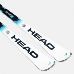 Schiuri Head Worldcup Rebels e-SLR White/Speed Blue + legaturi PR 11 Gw 25/26