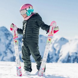 Schiuri Head Unicorn White/Pink + legaturi Jrs 4.5 Gw Ca 25/26