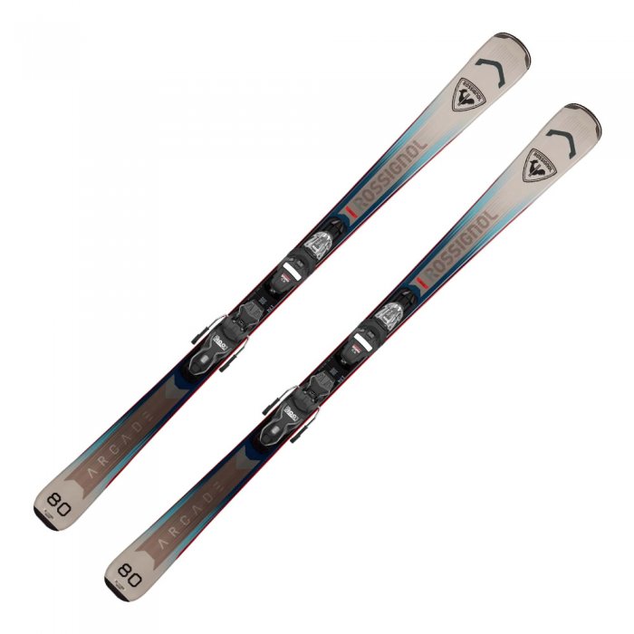 Schiuri Rossignol Arcade 80 Xpress + legaturi Xpress 10 GW B83 Black Chrome 25/26