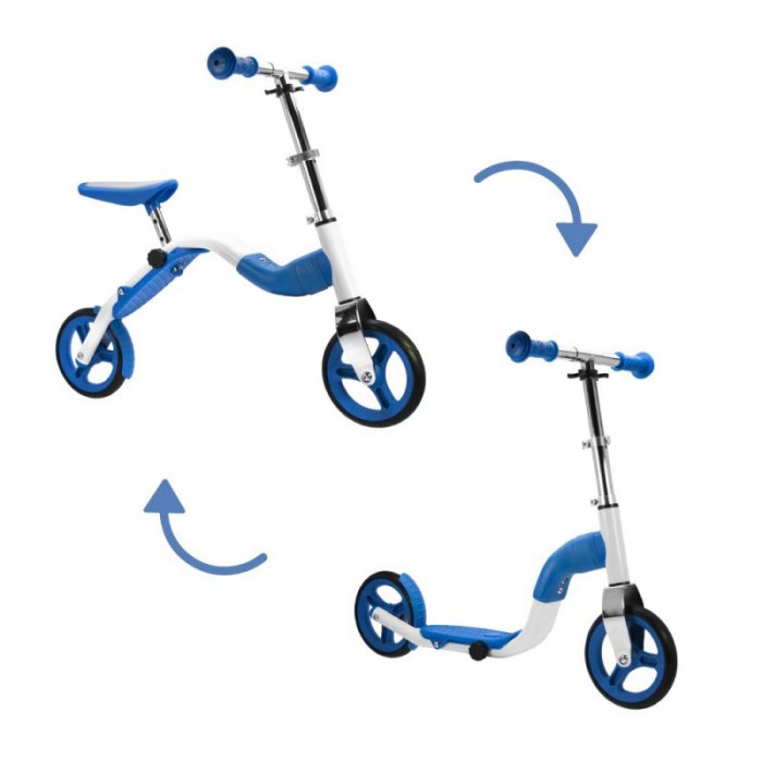 Trotineta si Bicicleta 2 in 1 Scoobik Blue