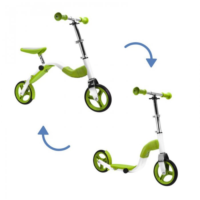 Trotineta si Bicicleta 2 in 1 Scoobik Green