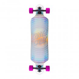 Longboard Santa Cruz Prismatic Dot Drop Thru Silver