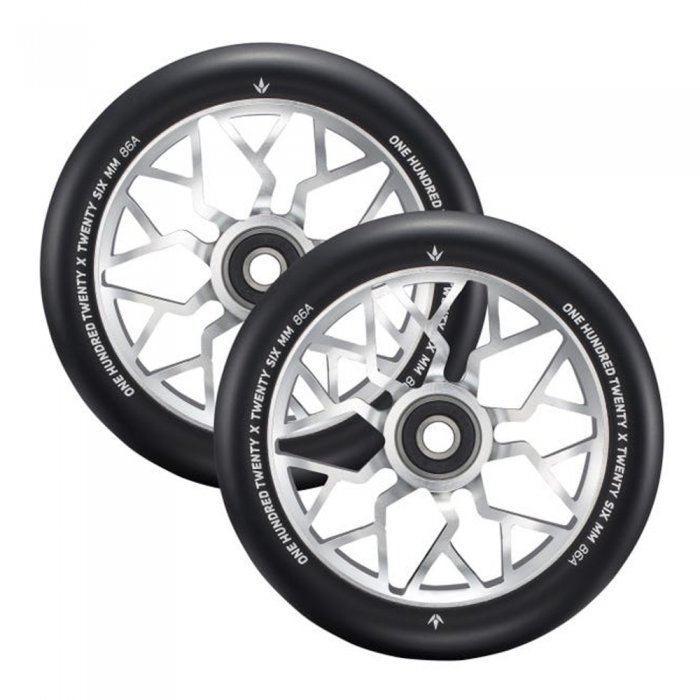 Set 2 Roti Trotineta Blunt 120mm Sector Silver