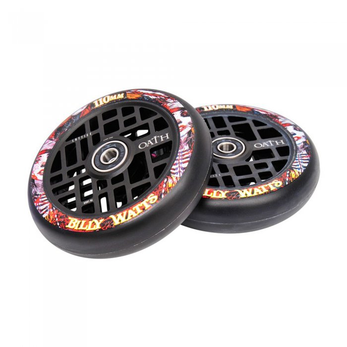 Set 2 Roti Oath Billy Wats 110mm Satin Black/War Chief