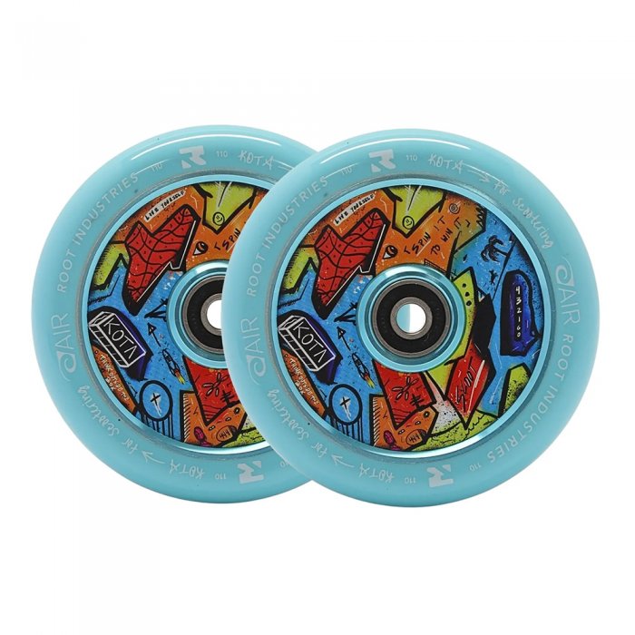 Set 2 roti Root Air Kota 110mm Blue