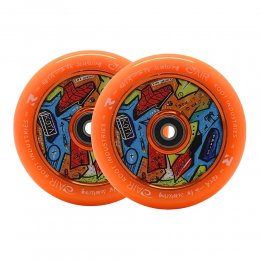 Set 2 roti Root Air Kota 110mm Orange