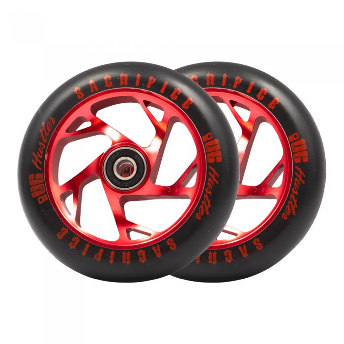 Set 2 Roti Trotineta Sacrifice Hustler Black/Red 110mm