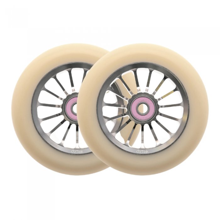 Set 2 roti Trotineta Aztek Architect 2 110mm Cream