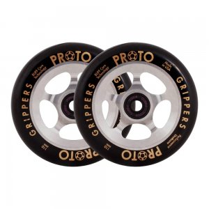 Set 2 roti Trotineta Proto Spoked Grippers 110mm Black On Raw
