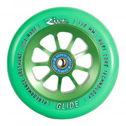 Set 2 roti Trotineta River Naturals Glide 110mm Emerald